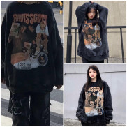 [SIEU SALE] Sweater nỉ loang cổ tròn chữ TRAUSCOSS (ảnh thật)